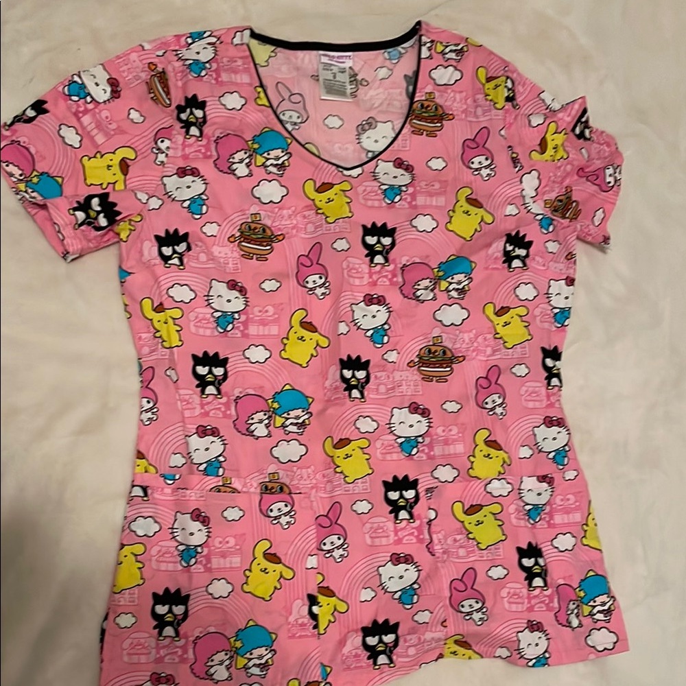 Sanrio Scrub Top by Tooniforms